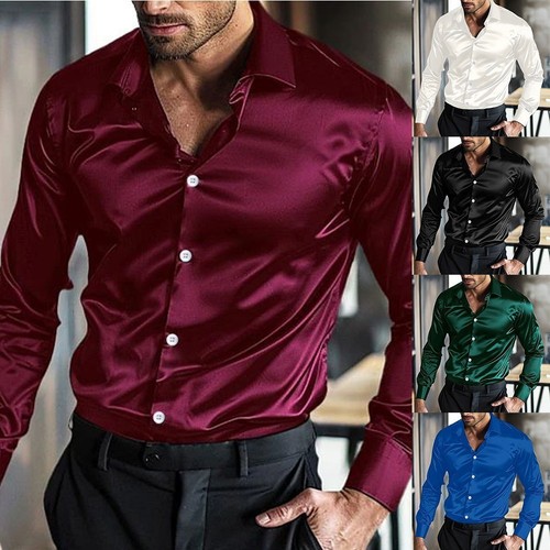 Premium satin seide hemd - premium,