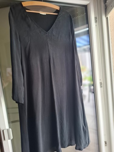 Langärmliges seidenkleid - langärmliges,