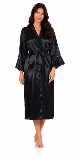 Damen satin morgenmantel - damen,