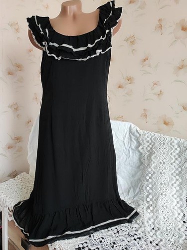Women monsoon dress black silk - black,