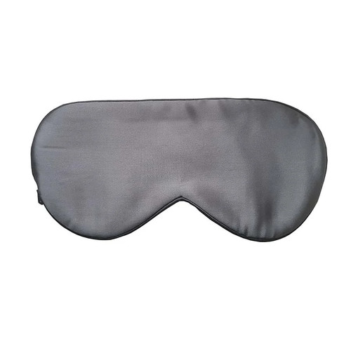 Seidenschlafmaske anthrazit - seidenschlafmaske,
