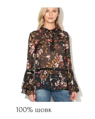 Women liu shirt black silk - shirt,