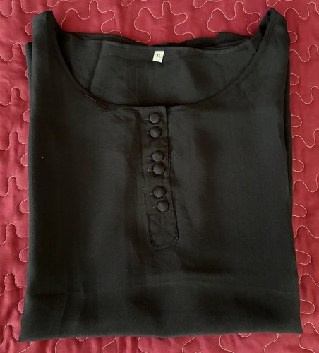 Damen 100 seide top l - damen,
