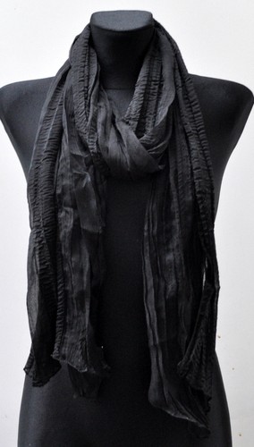 Silk seide schal - ,